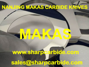 carbide slitting razor blade