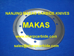 Marquip tungsten carbide slitting knives corrugated cardboard